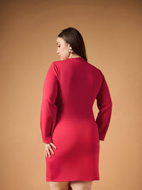 SASSAFRAS Curve Scuba Bodycon Dress