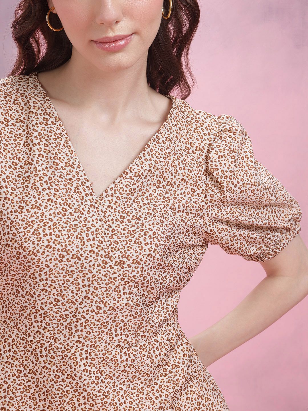 DressBerry Animal Skin Printed A-Line Dress