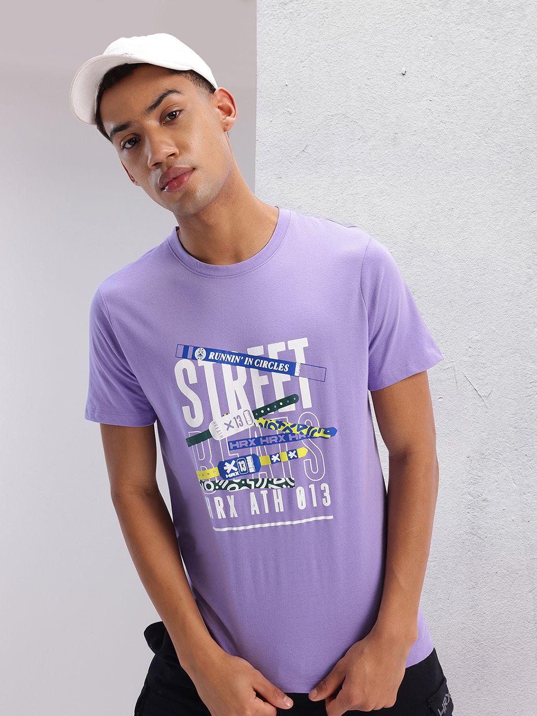 HRX by Hrithik Roshan Typography Printed T-shirt