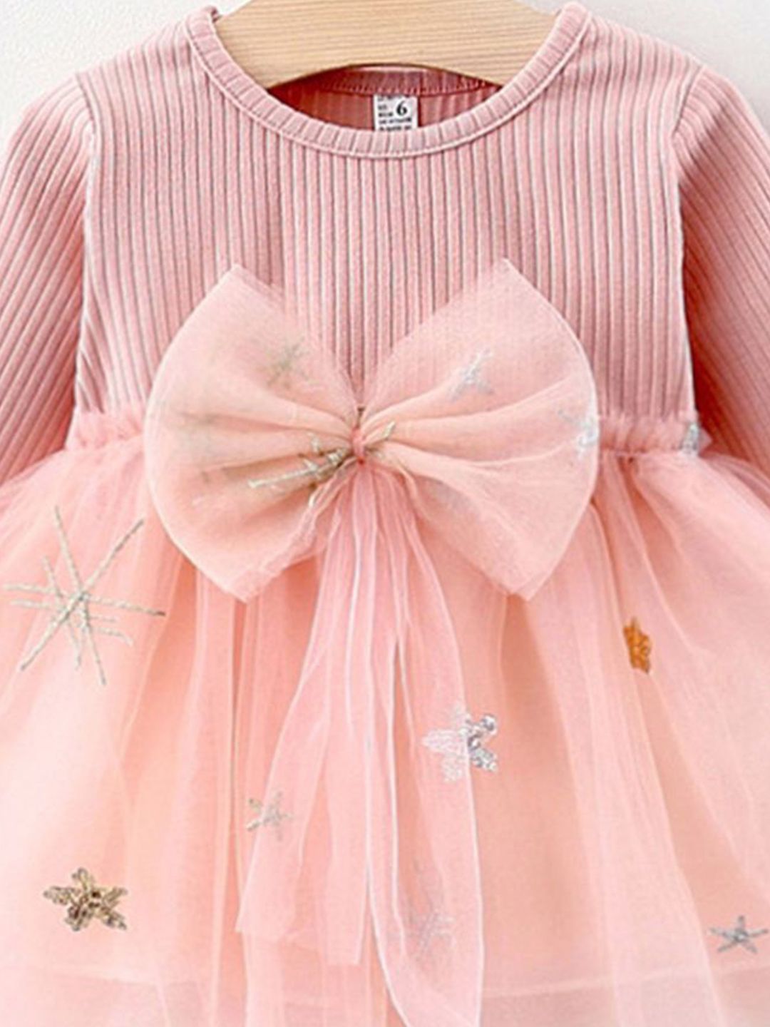 YK Girls Embellished Fit & Flare Dress