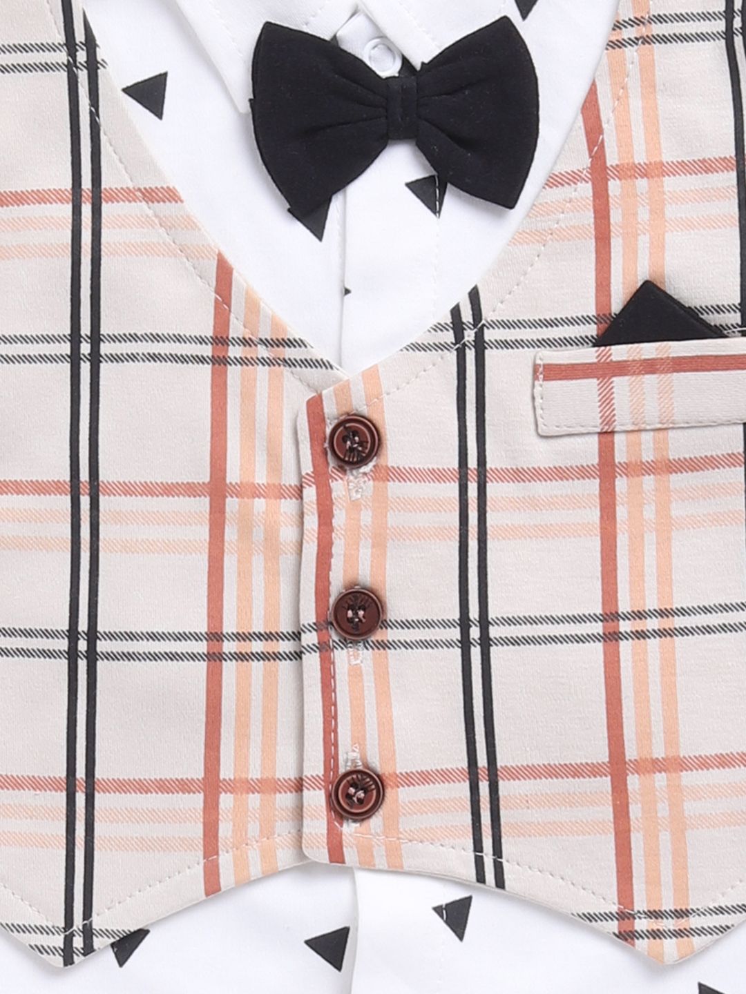 Moms Love Boys Checked Shirt with Trousers