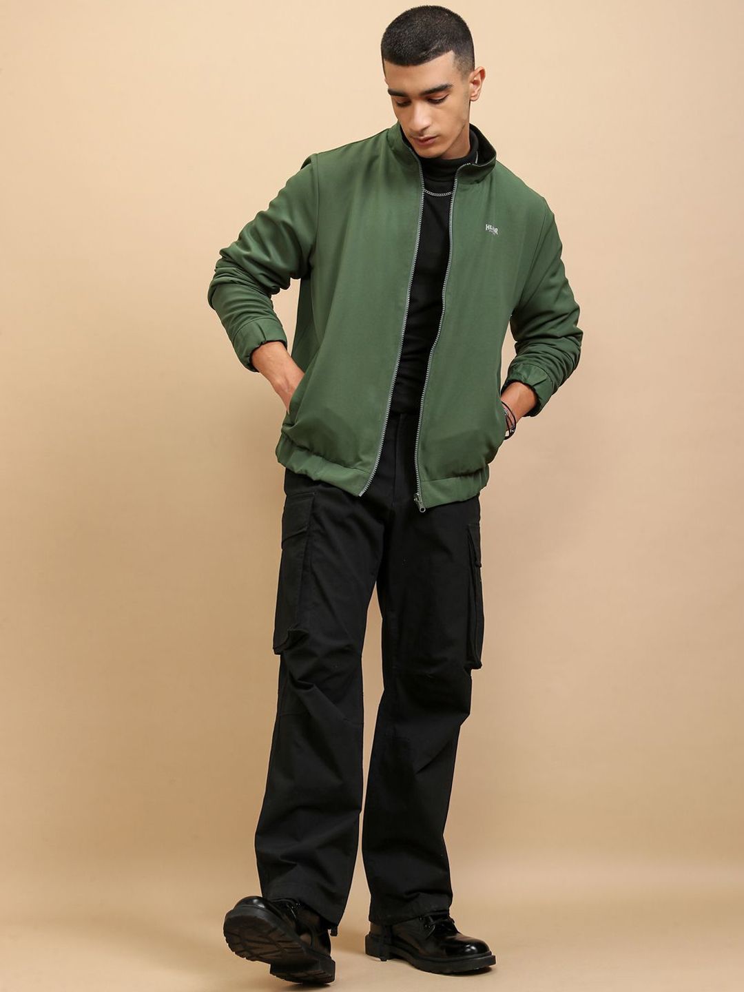 HIGHLANDER Men Crop Outdoor Sporty Jacket