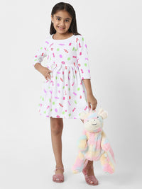 Nauti Nati Print Fit & Flare Dress