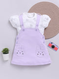 Moms Love Infant Girls Pure Cotton A-Line Dress With Top