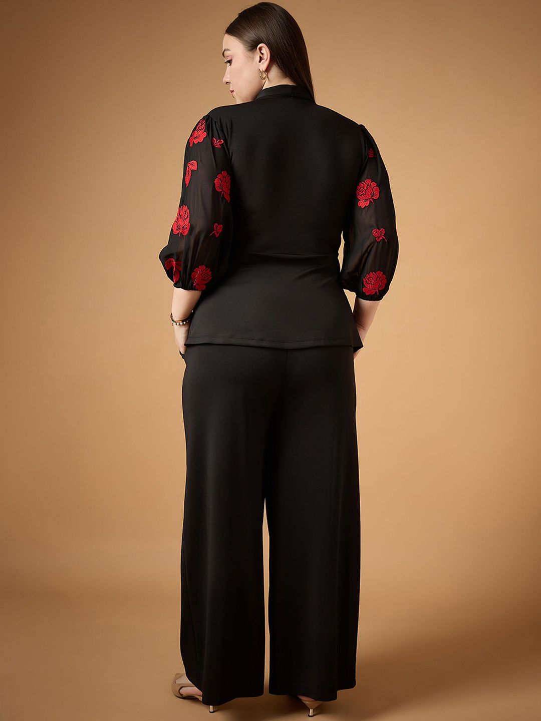 SASSAFRAS Embroidered Top With Trouser Co-Ords
