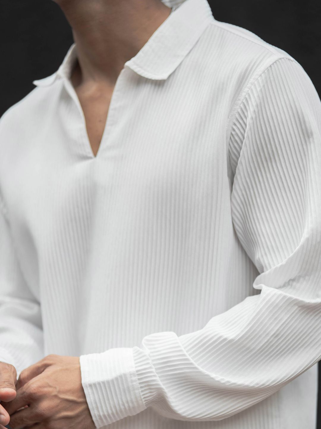 Powerlook Men Semi Sheer Casual Shirt