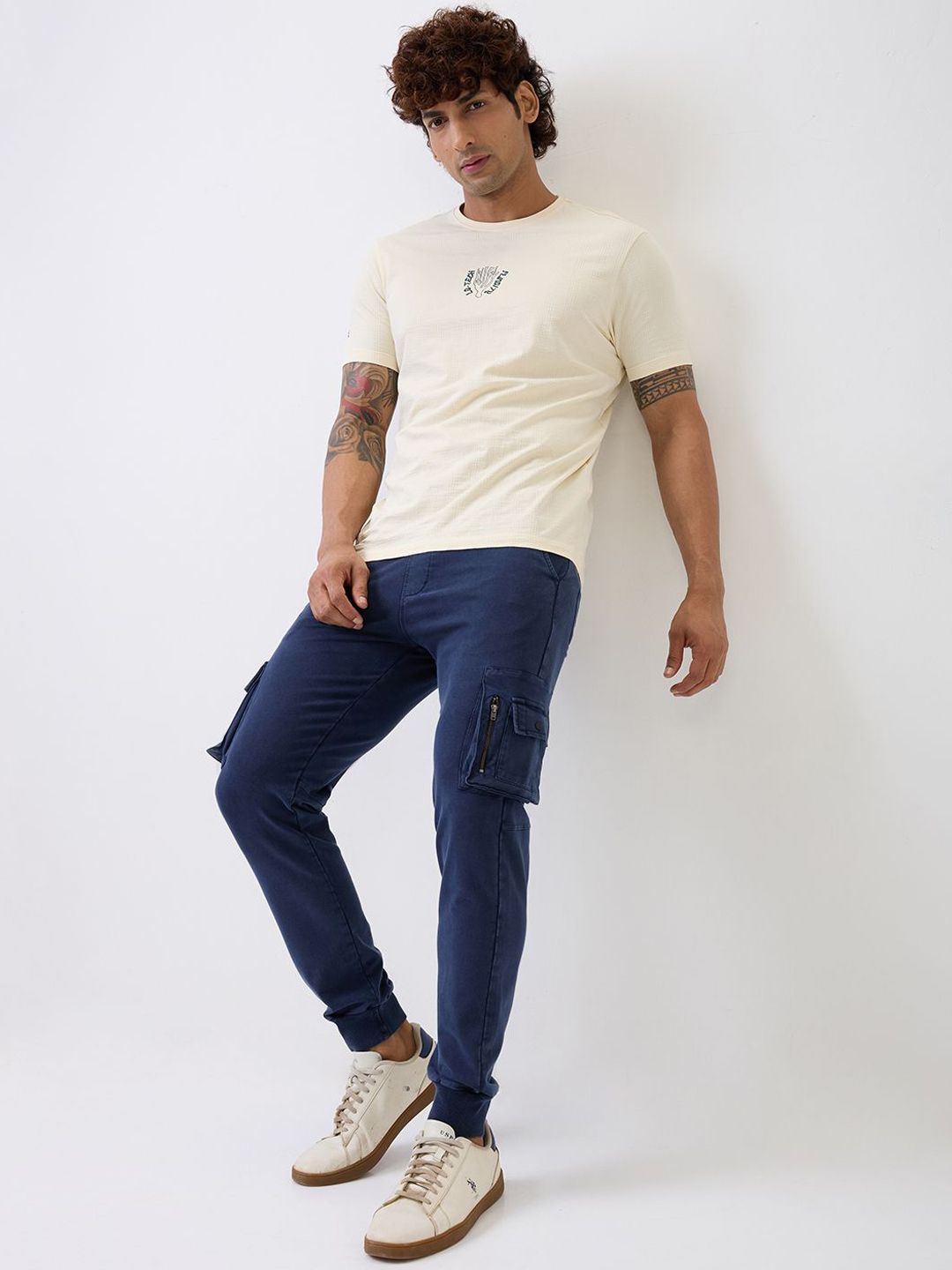 SPYKAR Men Straight-Fit Joggers