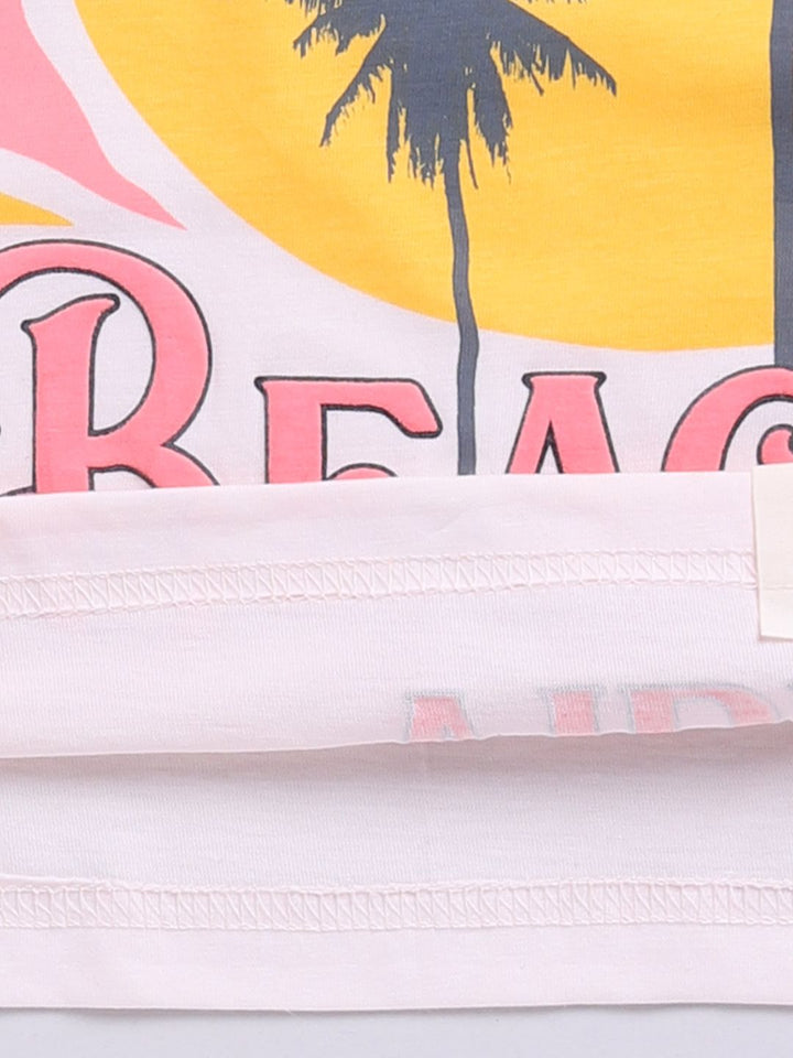 Happy Faces Boys Printed Tropical Pure Cotton T-shirt