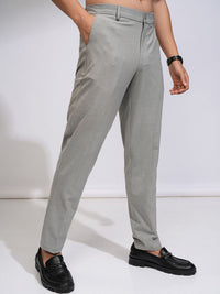 HIGHLANDER Men Corduroy Textured Smart Formal Pant