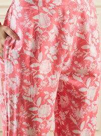 Indo Era Women Pink Kurta Sets