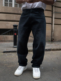 Powerlook Men Black Baggy Fit Denim Jeans