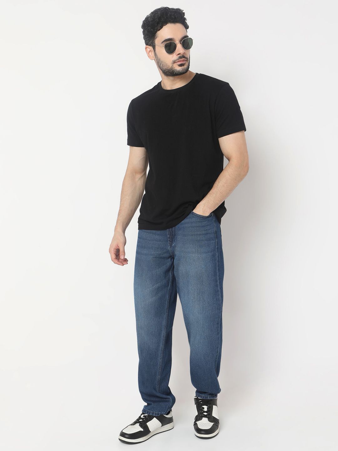 SPYKAR Non-Stretchable Tapered Loose Fit Light Fade Pure Cotton Jeans