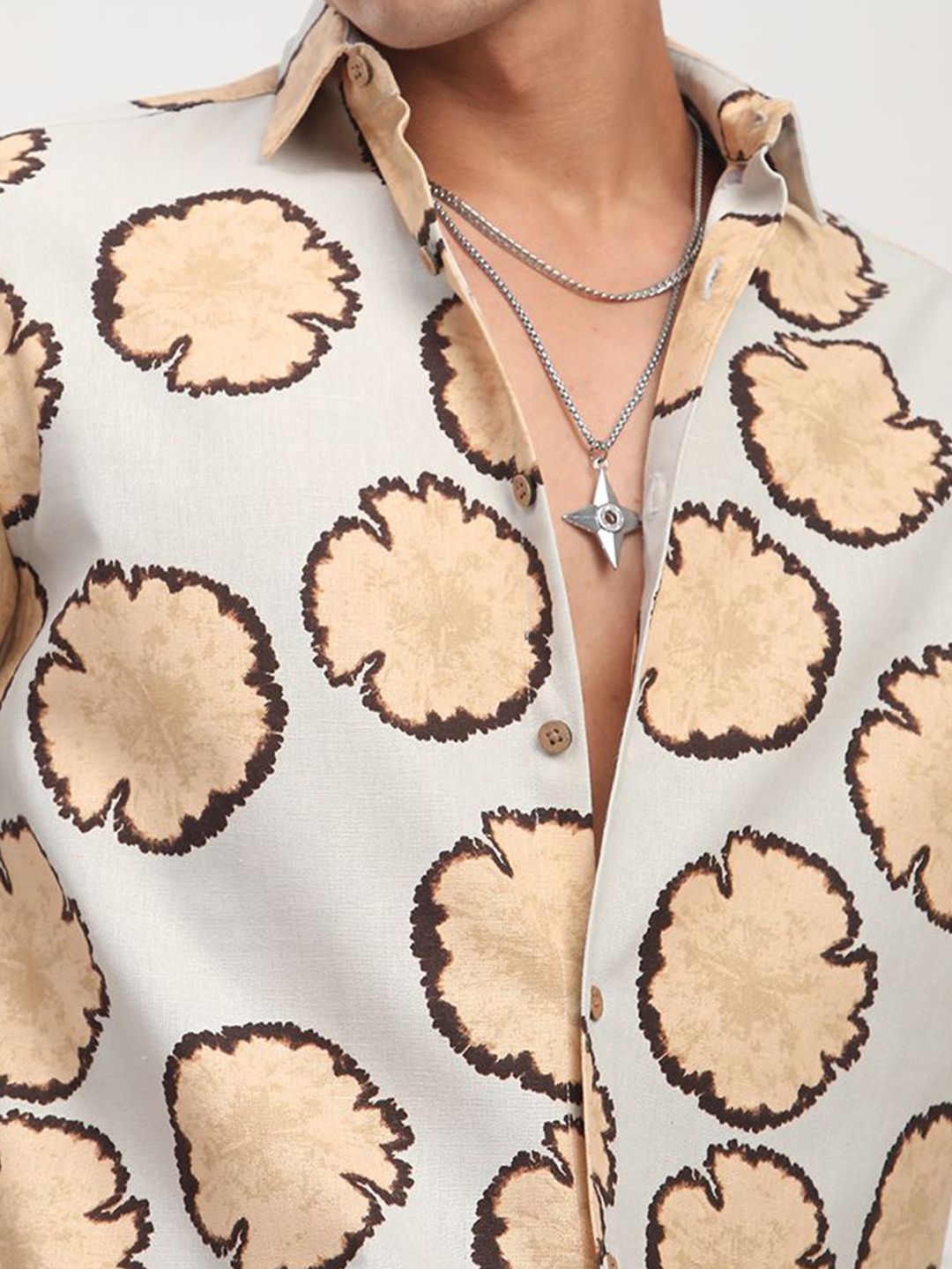 VASTRADO Men Classic Slim Fit Printed Casual Shirt