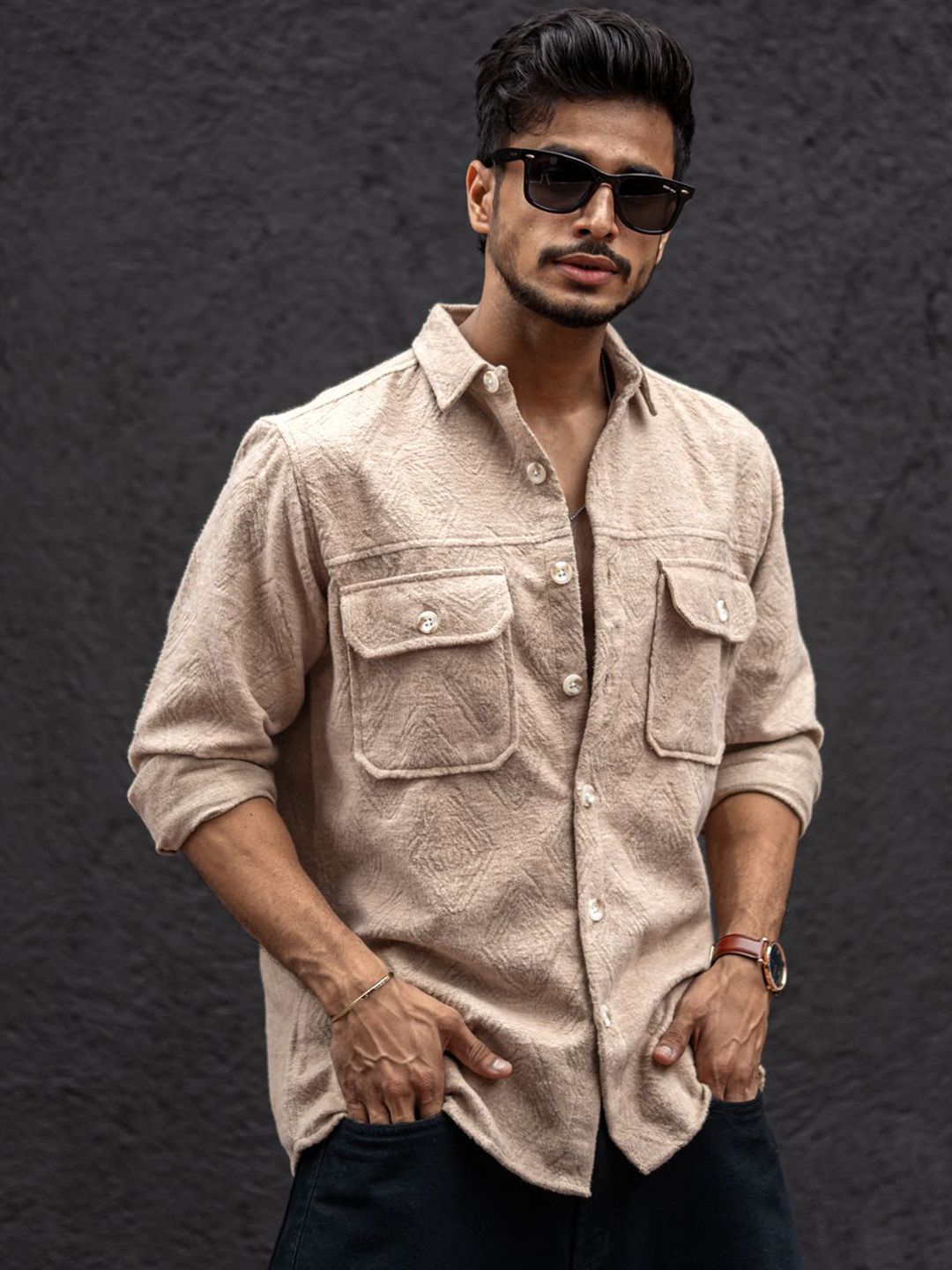 Powerlook Men Opaque Casual Shirt