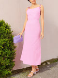 DressBerry Ethereal Touch Low Back Maxi Dress