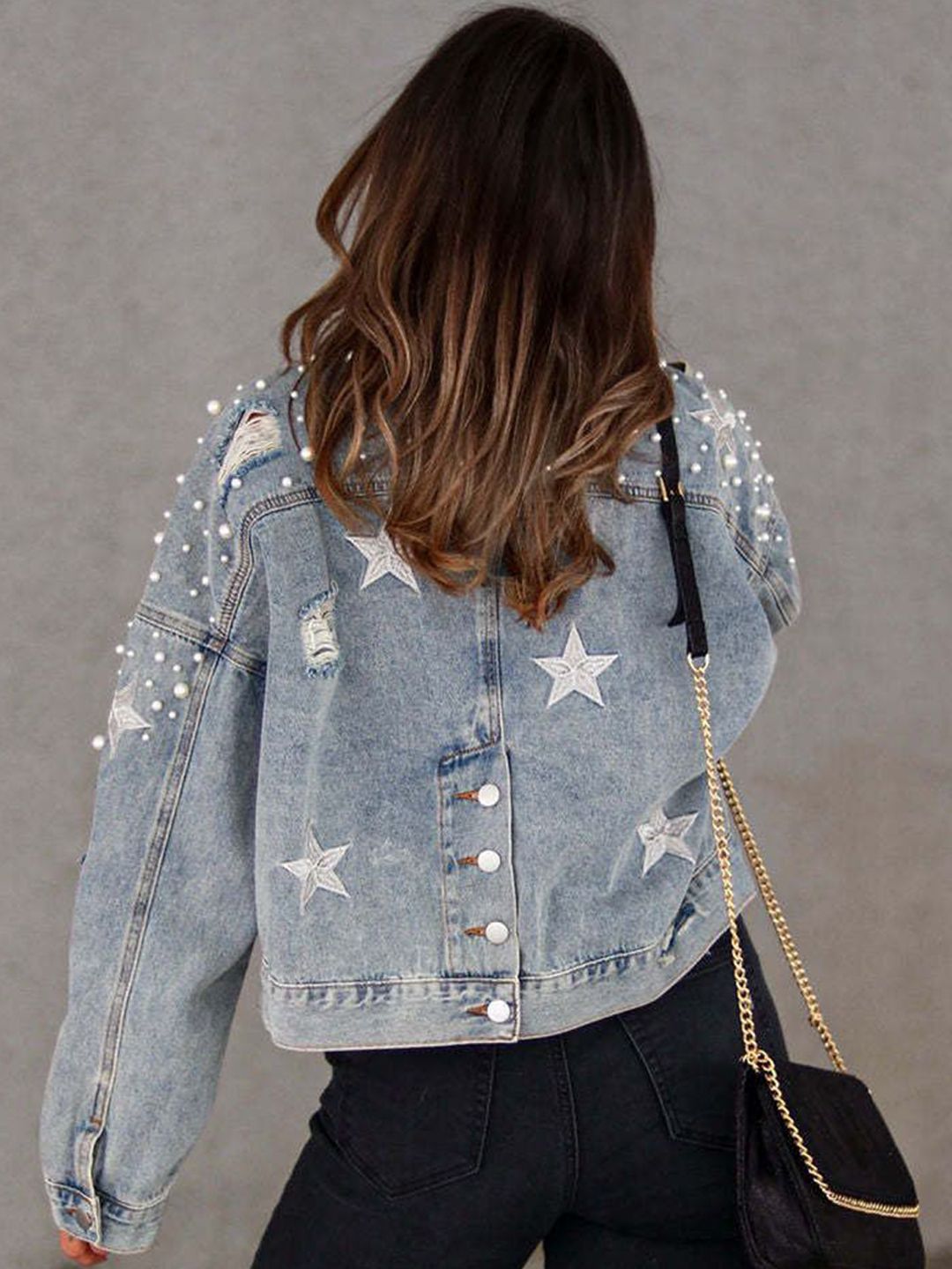all about you Crop Denim Jacket