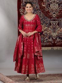 AURELIA  Embroidered Fit & Flare Maxi Dress