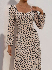 DressBerry Tropical Print Sheath Midi Dress