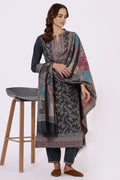 W Floral Printed Mandarin Collar Sequinned A-Line Kurta With Trousers & Dupatta