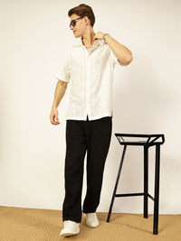 Thomas Scott Men Premium Semi Sheer Casual Shirt
