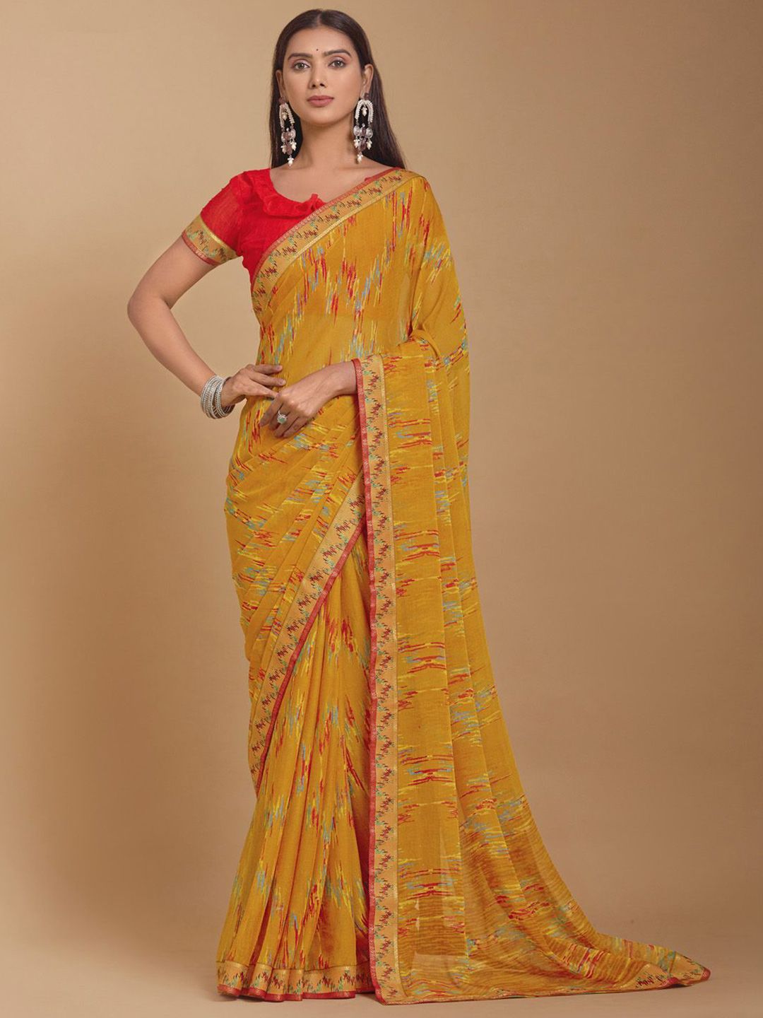 KALINI Geomatic Designer Bagh Saree