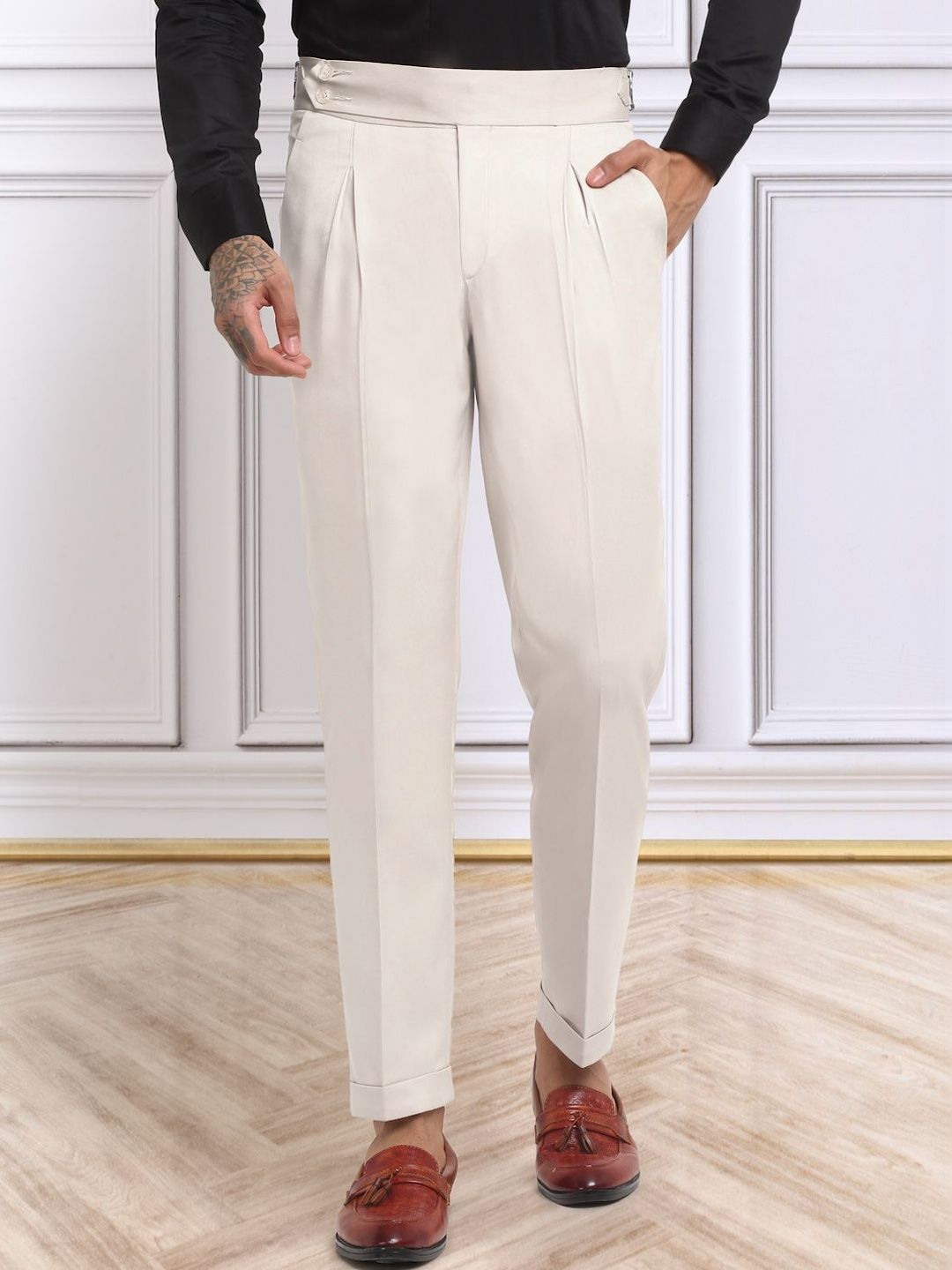 Moda Rapido Men Slim Fit Easy Wash Trousers