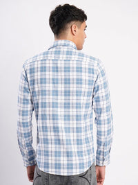 Bene Kleed Men Slim Fit Checked Cotton Casual Shirt