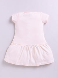 Happy Faces Girls Barbie Printed Pure Cotton Fit & Flare Dress