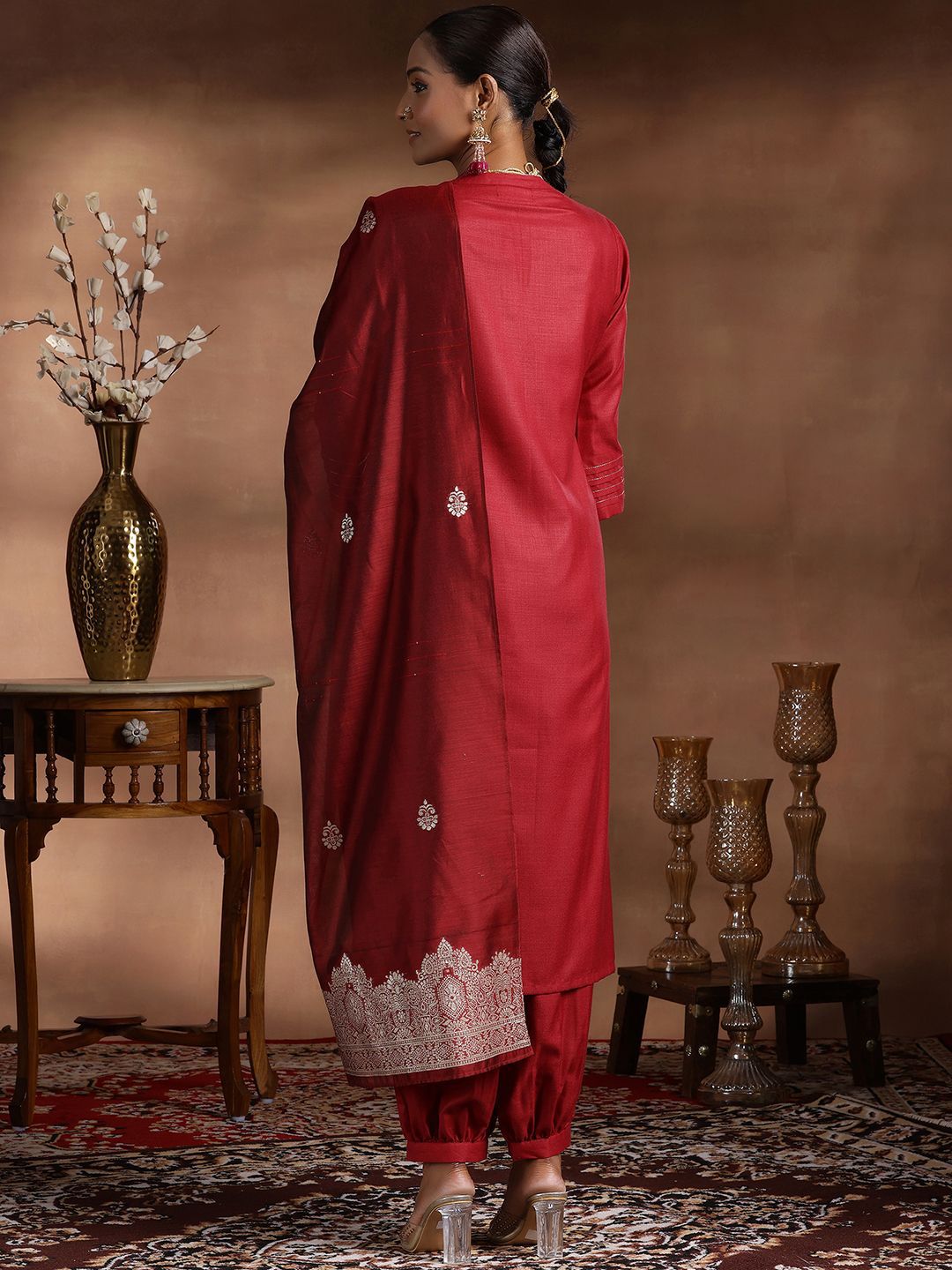 Libas Straight Kurta with Salwar & Dupatta