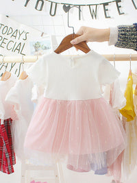 YK Girls Pack of 2 Self Design Fit & Flare Dress