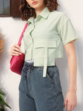 DressBerry Boxy Crop Shirt
