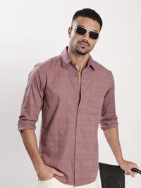 Bene Kleed Men Spread Collar Slim Fit Casual Shirt