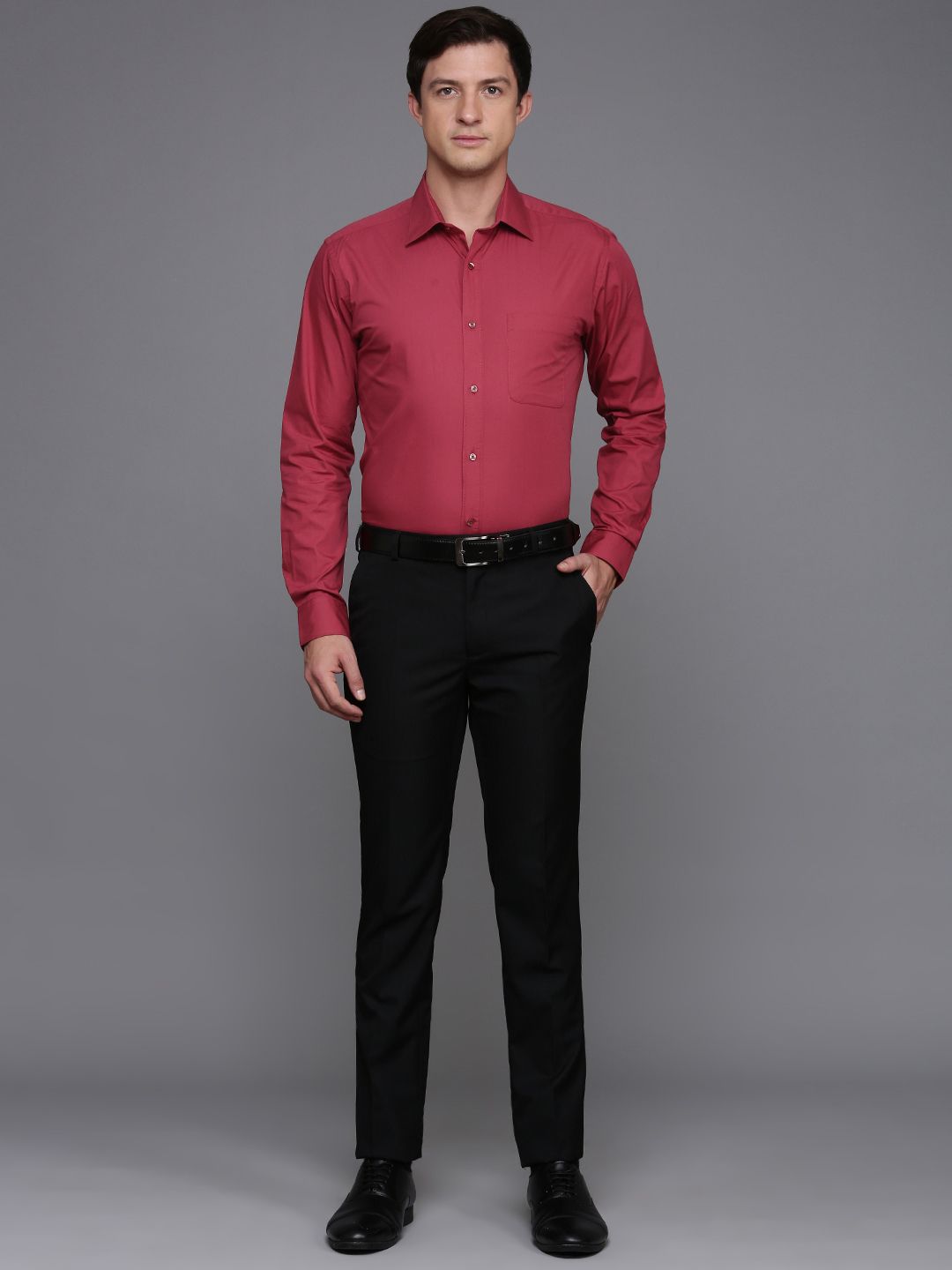 Raymond Pure Cotton Slim Fit Opaque Formal Shirt