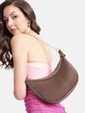 DressBerry Textured Structured Shoulder Bag