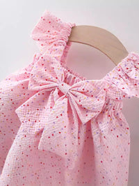 YK Polka Dot Print Fit & Flare Mini Dress