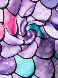 YK Girls Printed Swimwear Bodysuit