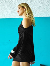 DressBerry One Shoulder Sheath Mini Dress
