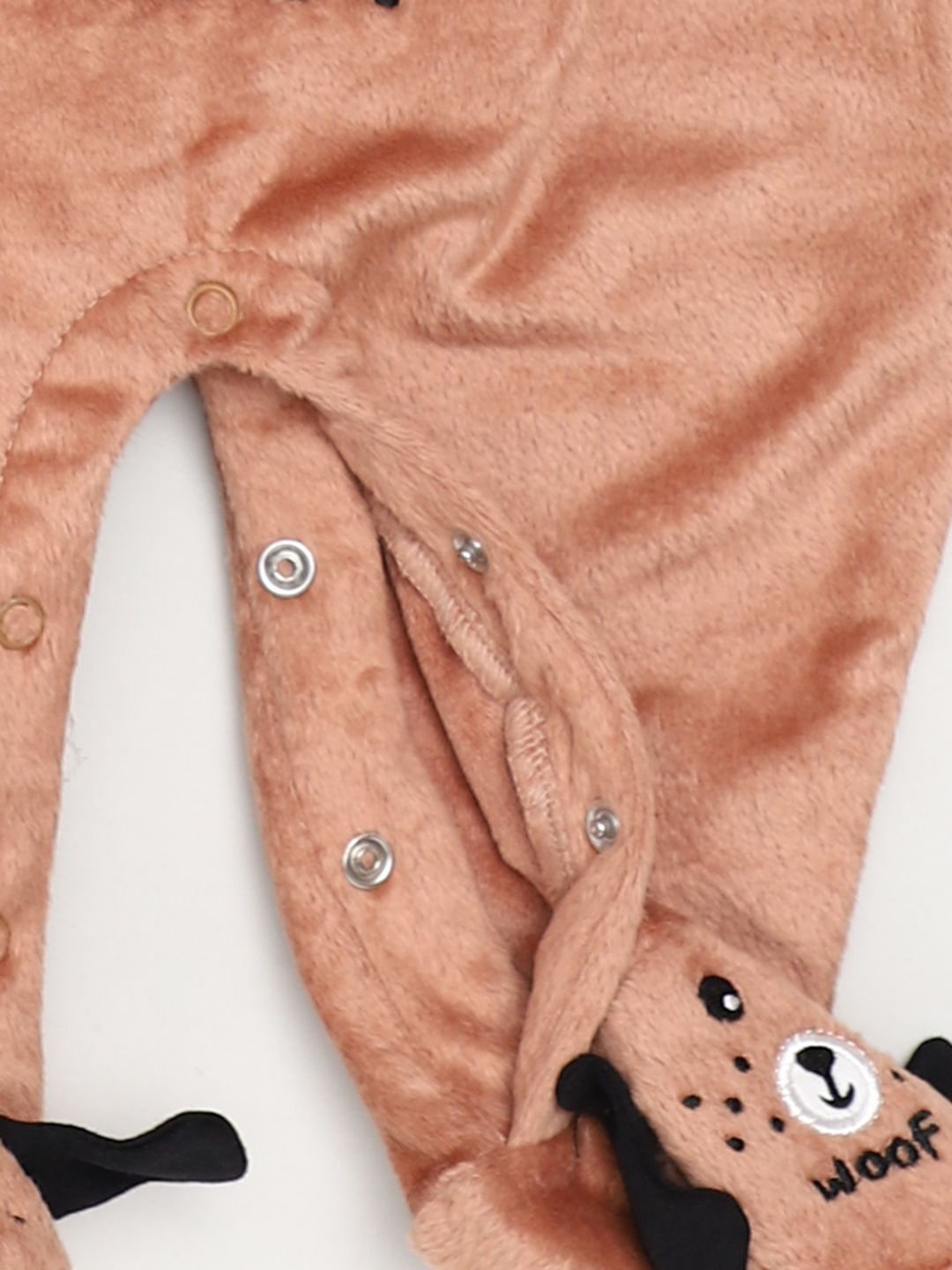 Moms Love Infant Boys Embroidered Pure Cotton Sleepsuit