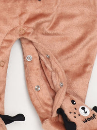 Moms Love Infant Boys Embroidered Pure Cotton Sleepsuit