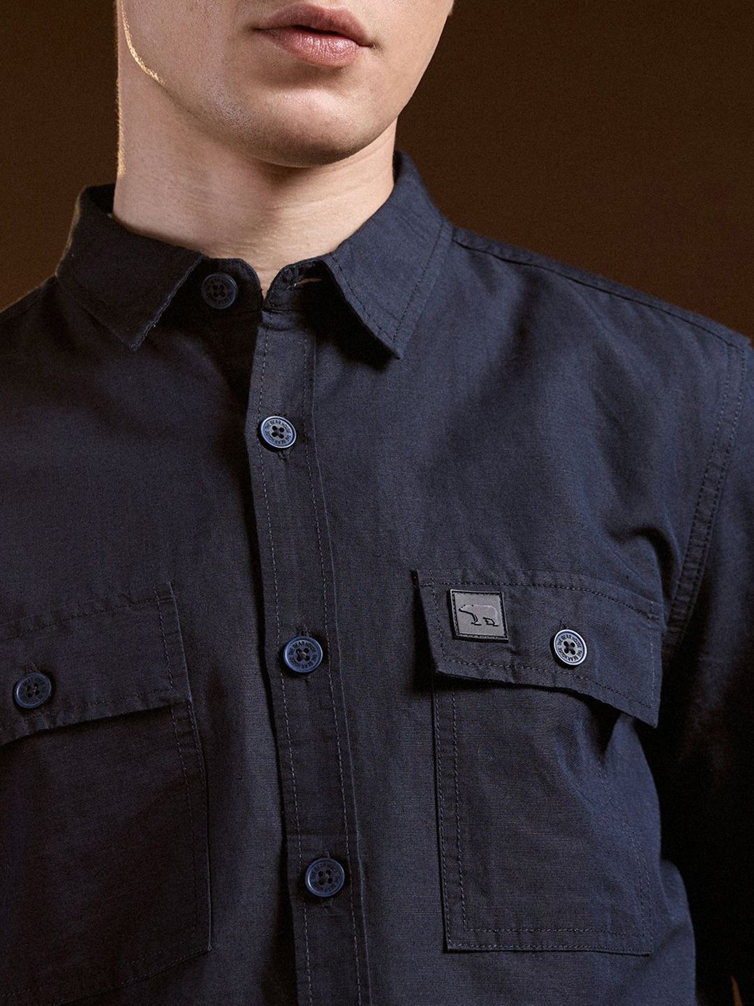 THE BEAR HOUSE Men Slim Fit Opaque Casual Shirt