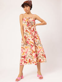 DressBerry Summer Bae Strappy Fit and Flare Maxi Dress