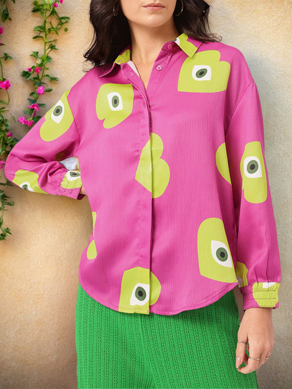 DressBerry Whimsical Glam Printed Shirt