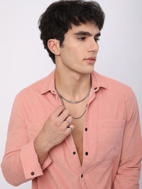 VASTRADO Men Classic Slim Fit Corduroy Casual Shirt