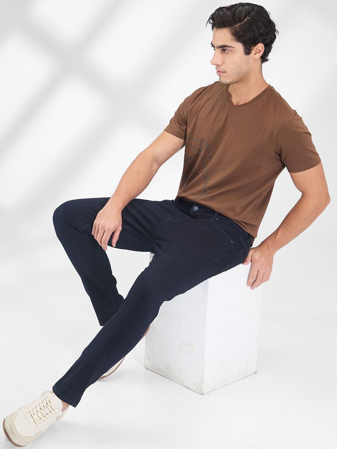 SPYKAR Men Slim Fit Mid Rise Stretchable Jeans