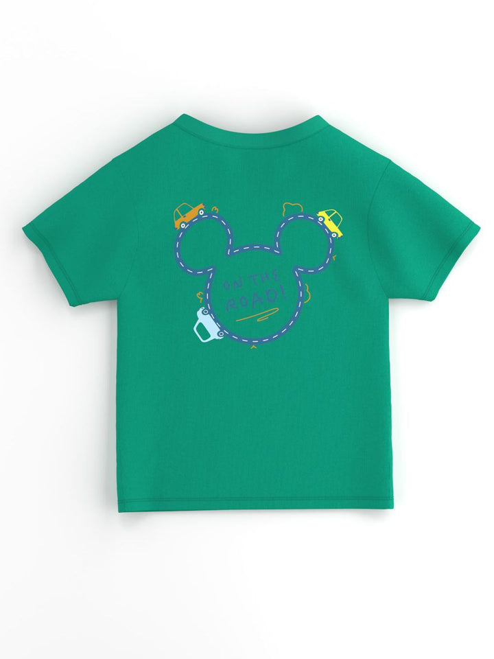 Nauti Nati Infants Boys Mickey Mouse Printed Antimicrobial Cotton T-shirt