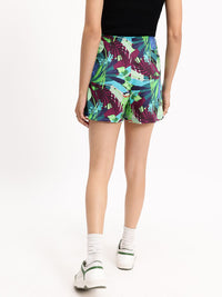 DressBerry Tropical Tease Printed Shorts