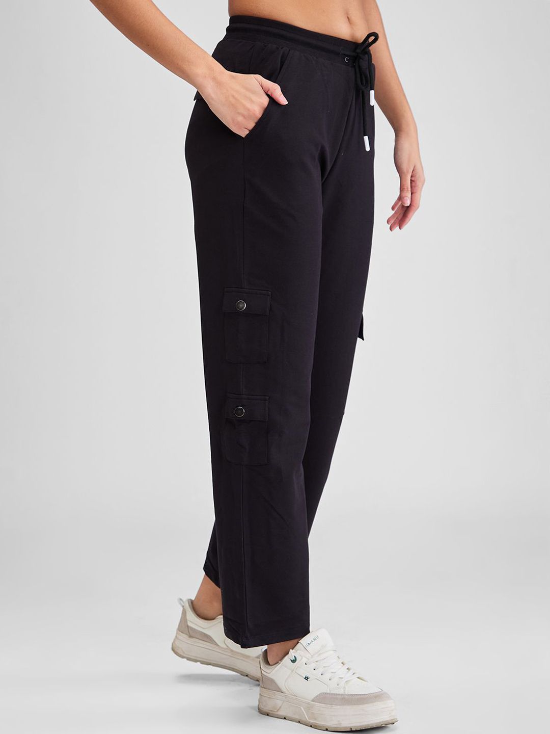 SPYKAR Women Regular Fit Mid Rise Track Pants