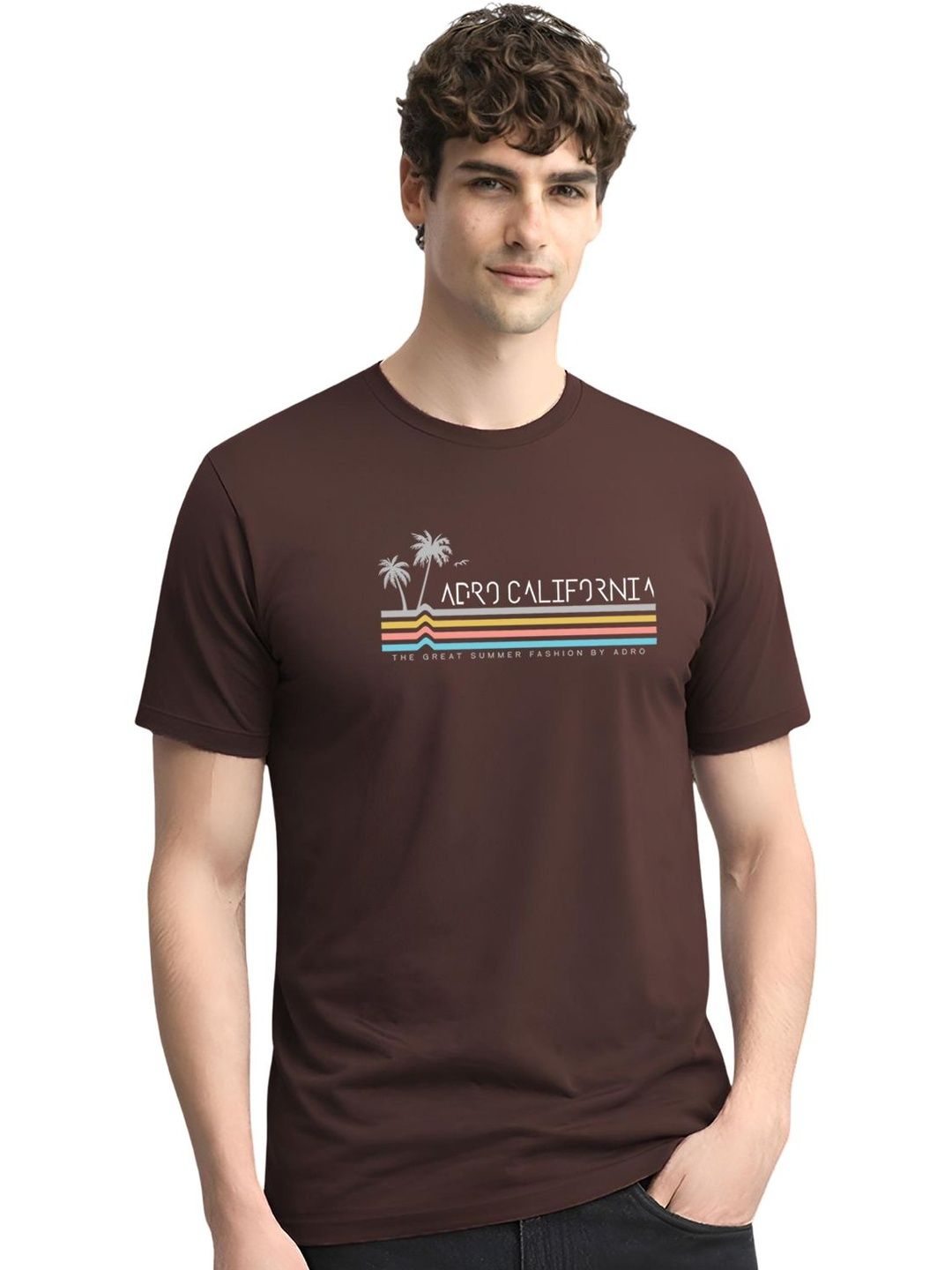 ADRO Men Typography Printed T-shirt