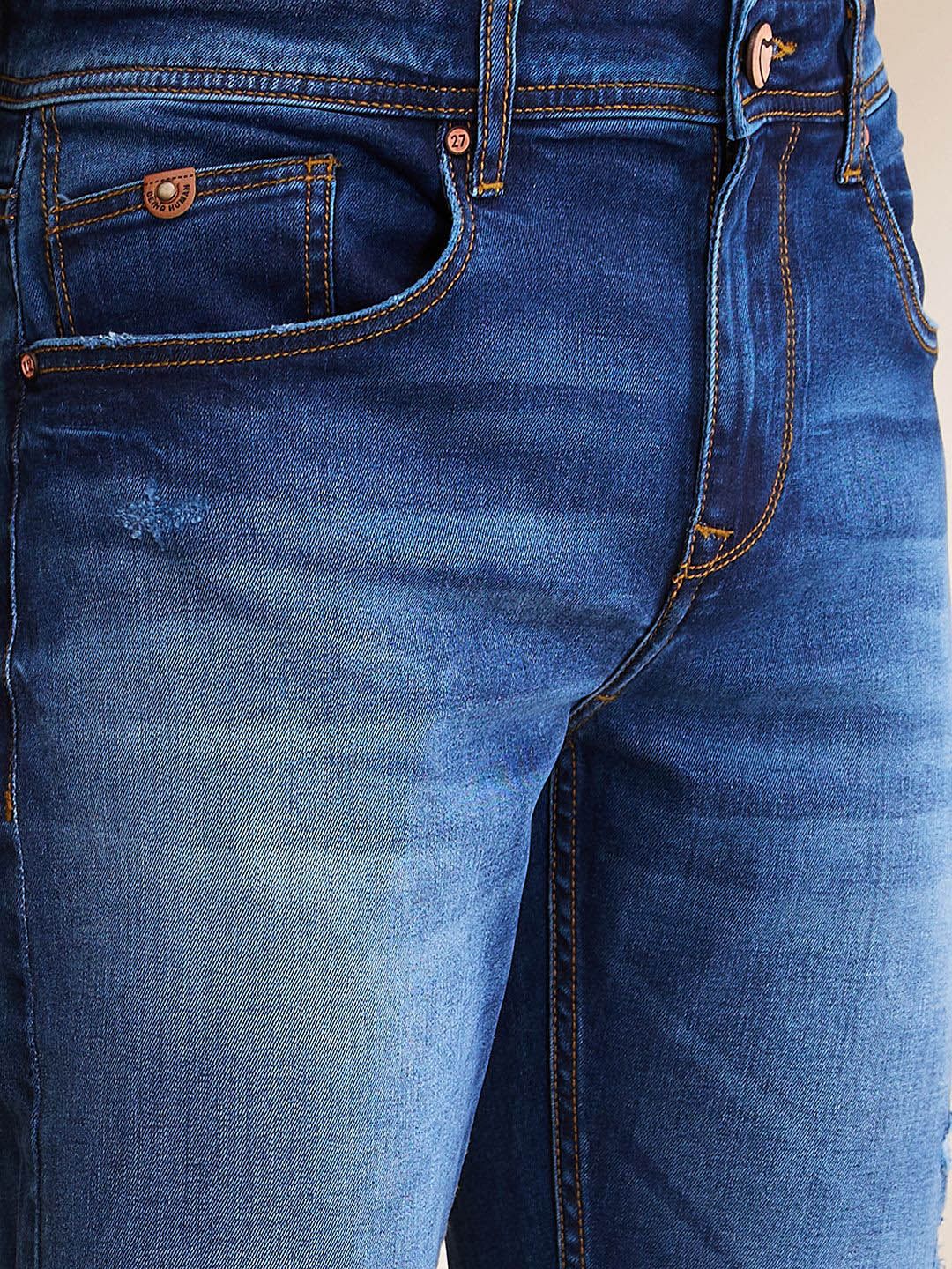 Being Human Men Slim Fit Low Distress Mid Rise Jeans