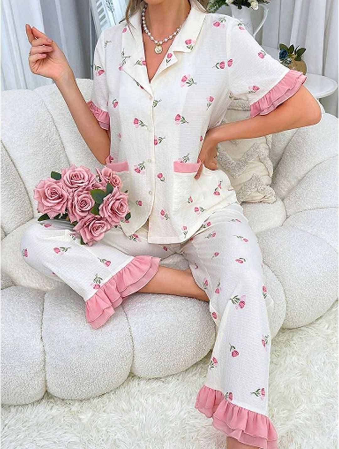 DressBerry Women Printed Night suit